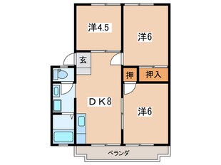 コ－ポはまゆう　1の物件間取画像